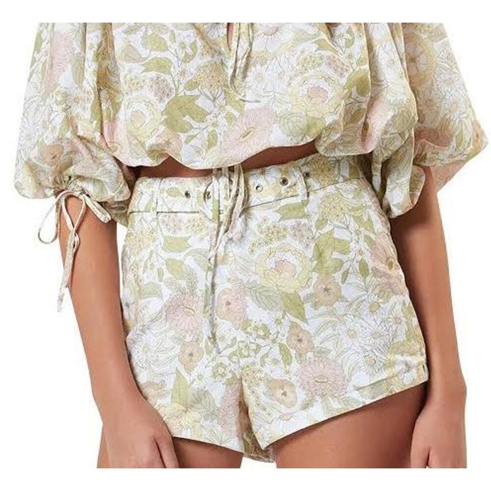 Charlie Holiday Kelley Shorts Floral Linen Blend 6